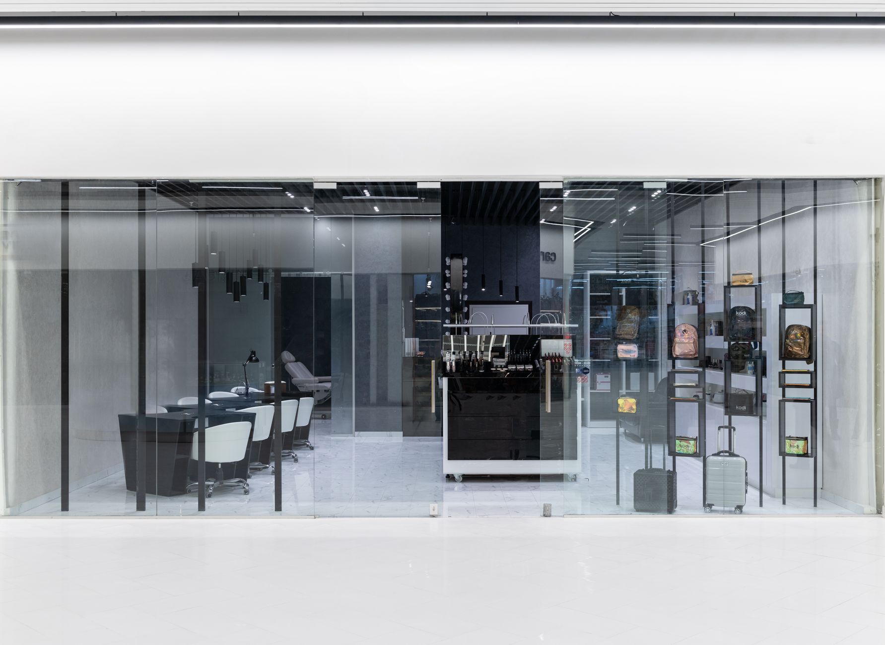 Single and double glazing partition systems